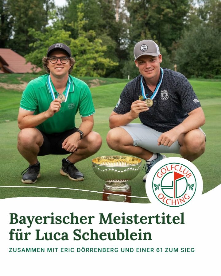 🏆 Bayerischer Meistertitel für Luca Scheublein! Was für eine starke Woche für unseren Clubspieler Luca Scheublein! 👏⛳…